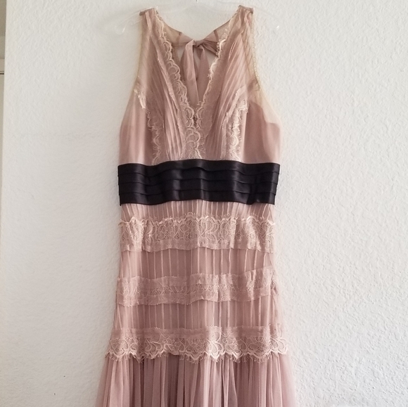 Zara Dresses & Skirts - Zara Lace Maxi Dress Beige Size Middle